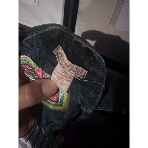 Collete Lilly Denim Romper Overalls Heart - 2T - Excellent - Picture 4 of 4